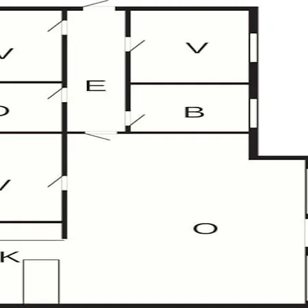 別荘 Three-bedroom In Rodby 28 *